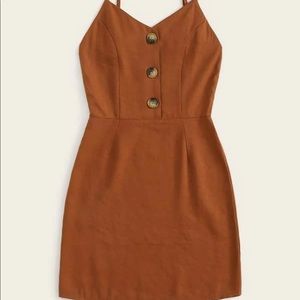 Elegant Brown Mini Dress